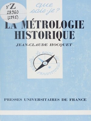 cover image of La métrologie historique
